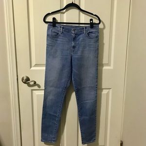 J Brand Maria High Rise Skinny Light Wash Jeans